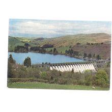 THE DAM, LAKE VYRNWY, POWYS.. .used postcard by J Arthur Dixon 1970 postmark =
