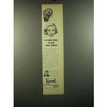 1953 Kreml Shampoo Ad - We powers models use only Kreml shampoo