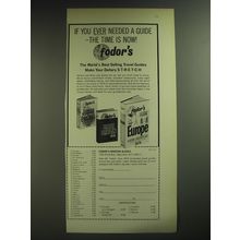 1974 Fodor's Modern Guides Ad - If you ever needed a guide - the time is now!