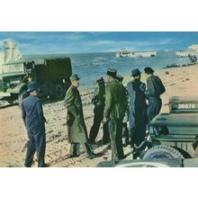 Normandy Landing in 1944 General De Gaulle Military Postcard