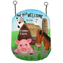 Funny Farm Wall Bird Feeder