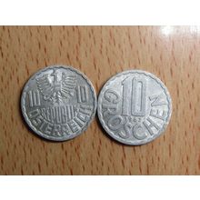 Austria 1967 10 Groschen Coin