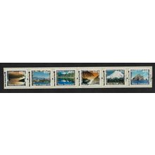 New Zealand Scenery Self-adhesive Strip of 6 1996 MNH SG#1984-1989