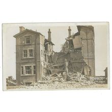 Bombardment Of Lowestoft Esplenade, Suffolk, RP Postcard.