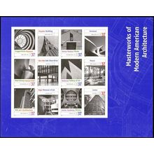 3910m Mint NH - Yellow Color Omitted ERROR Modern Architecture SCV $400