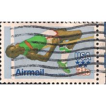 USA, OLYMPICS, Moscow, Highjump, blue 1979, 31c