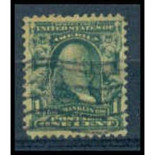 Used 300 1c Benjamin Franklin Fine WA0046