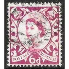 1958-67 Scotland Definitive - SG S3p 6d phos Queen Elizabeth C5
