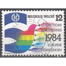 Belgique 1984 Michel 2185 O Cote (2008) 0.30 € Deuxième élection pour Parlement