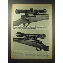 1969 Bausch & Lomb Scopes Ad - There are Two Kinds