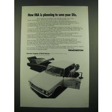 1970 INA Insurance Company of North America Ad - Save Your Life
