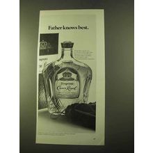 1970 Seagram's Crown Royal Ad - Father Knows Best