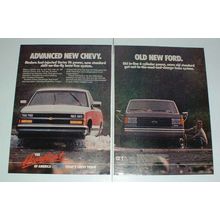 1988 Chevrolet Pickup Ad - New Chevy, Old Ford