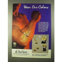 1988 Stamper Black Hills Gold Jewelry Ad - Our Colors