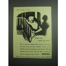 1948 Dettol antiseptic Ad - You can come up now