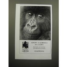 2007 Dian Fossey Gorilla Fund Ad - Adopt a gorilla as a gift