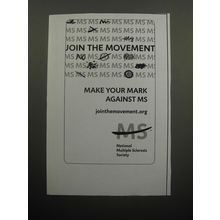 2007 National Multiple Sclerosis Society Ad - Make your mark against MS