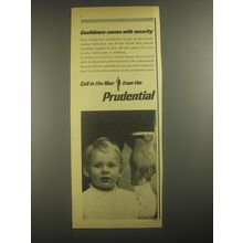 1967 Prudential Insurance Advertisement - Confidence comes with security