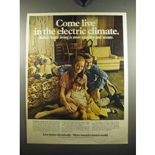 1971 Edison Electric Institute Advertisement - live in the electric climate.