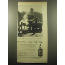 1959 Jack Daniel's Whiskey Ad - Only the horses are gone