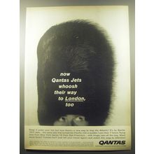 1959 Qantas Airlines Ad - Now Qantas Jets whoosh their way to London, too