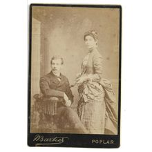 Young Couple, Social History, Poplar, London, Cabinet Card