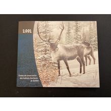 ICOLLECTZONE Canada 2002 Quebec Wildlife Conservation Booklet WWF QW15A (A100)