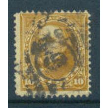 Used 283 10c Daniel Webster Barely Clears M05451