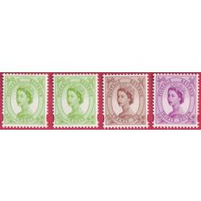 GB 1998 Decimal Wilding Definitives Set of 4 - 20p RB & 20p LB, 26p, 37p. UM