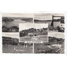 Multiview of Salcombe Devon RP Postcard