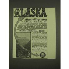 1913 White Pass & Yukon Route Railroad Ad - Alaska