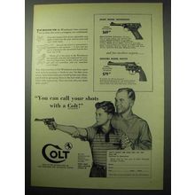 1956 Colt Gun Ad - Sport Model Woodsman, Officers Model