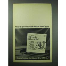 1967 Fiddler on the Roof Broadway Cast Album Ad