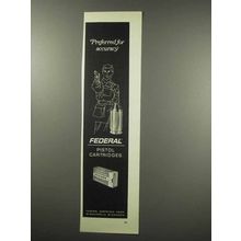 1967 Federal Pistol Cartridges Ad - For Accuracy