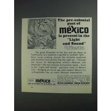 1968 Mexico Tourism Ad - Pre-Colonial Past