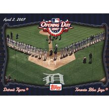 2007 Baseball Topps Opening Day Team Vs Team Blue Jays/Tigers #OD5