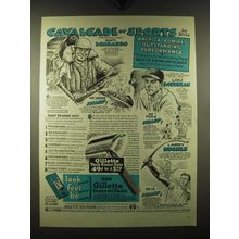 1947 Gillette Razor Ad - Guy Lombardo, Lou Boudreau and Larry Hughes