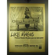 1947 Sinclair Opaline Motor Oil Ad - George Brent and Carole Landis