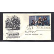 FDC Art Craft 1629-1631 13c Spirit of '76 (Cachet-Typed/A) CV41830