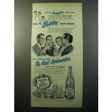 1950 Canada Dry Water Ad - How to brighten your spirits