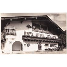 Cafe Post Tirol Austria Antique Real Photo Austria Postcard