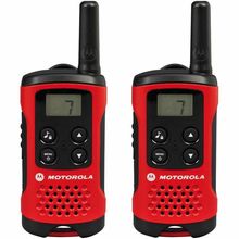 PAREJA DE WALKIE TALKIE MOTOROLA T40 COLOR ROJO PEQUEÑOS Y LIGEROS PMR446