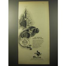 1955 Droste Chocolate Ad - Let Droste dress the tree