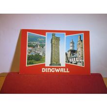 multiview, DINGWALL, ROSS-SHIRE, SCOTLAND unused postcard =