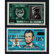 Dahomey President Kennedy 2v 1967 MNH SG#288-289 MI#313-314