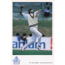 Anil Kumble Northamptonshire TCCB Classic Cricket Photo Postcard
