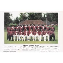 West Indies 2000 International Cricket Team Photo Postcard