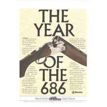 BERETTA 686 SHOTGUN :- Original Vintage 1986 Magazine Advert