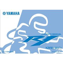 YAMAHA YZFR1W(C) OWNERS MANUAL MOTORCYCLE 118 PAGES IN ENGLISH