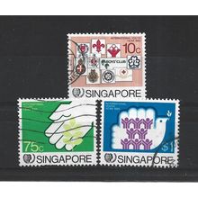 Singapore.International Youth Year set of 3.Fine Used.Jul25